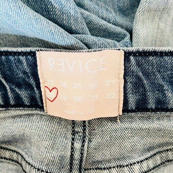 Revice Denim Lolita Two Tone Distressed Hem Jeans Womens Size 28 - Picture 13 of 14